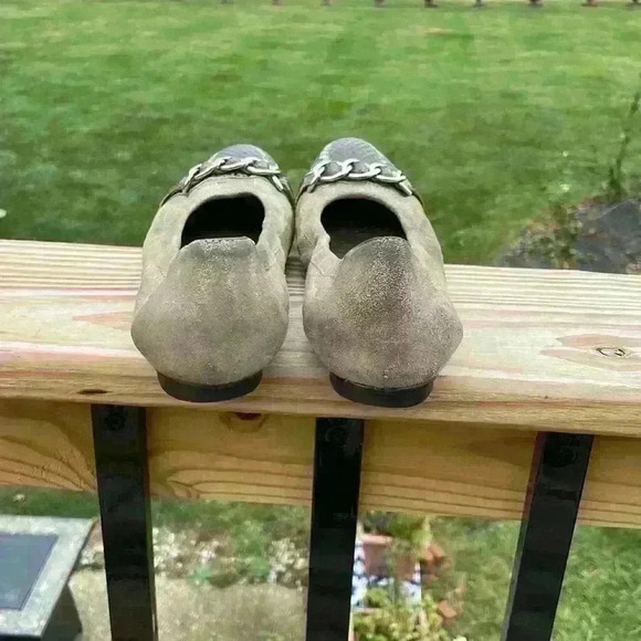 Attilio Giusti Leombrni ballerina flats with snakeskin pattern size 36.5 - Picture 5 of 14